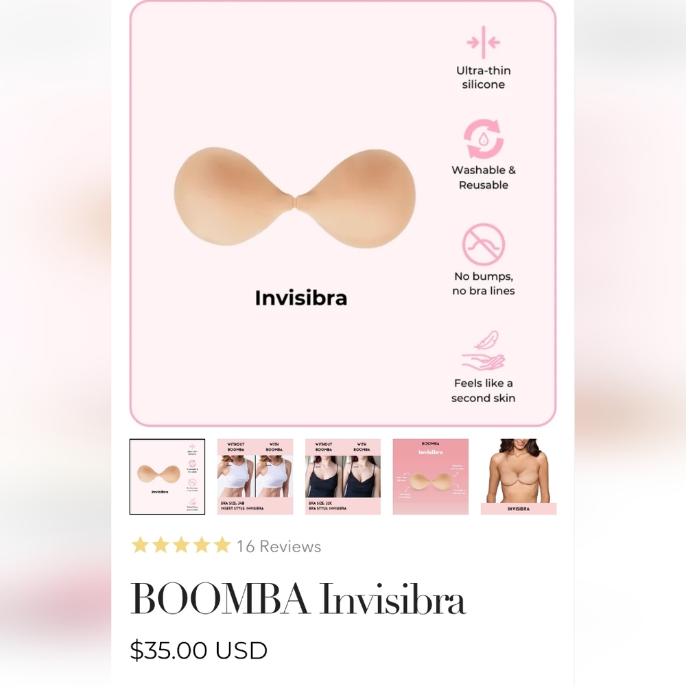 Unopened invisible Bra